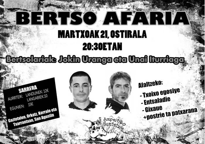 Bertso afaria