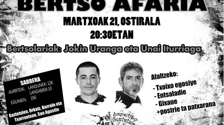 Bertso afaria