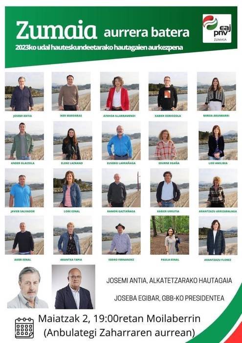 Zumaiako EAJren hautagaien aurkezpena