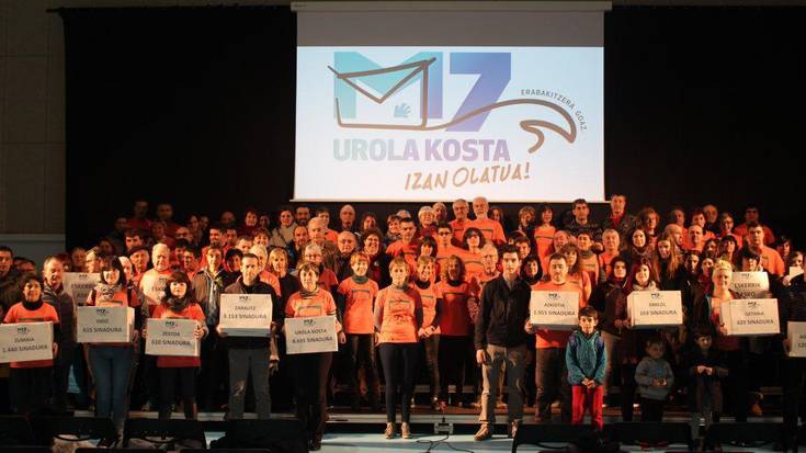 Herri galdeketak egiteko sinaduren erronka aise gainditu dute Urola Kostako herrietan