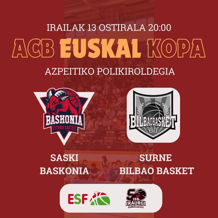 Euskal Kopa ACB: Baskonia-Bilbao Basket