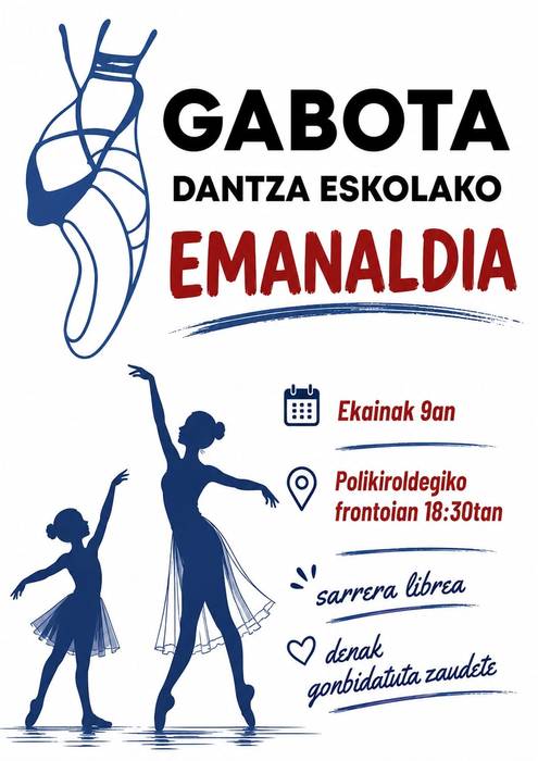 Emanaldia: Gabonta Dantza Eskolako emanaldia