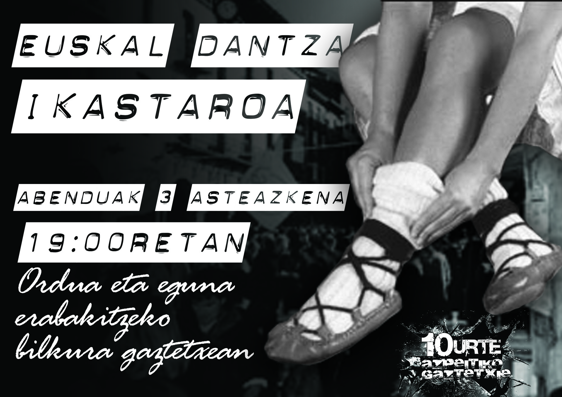 Dantza suelto ikastaroa Gaztetxean