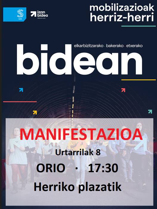Euskal presoen eskubideen aldeko manifestazioa, Sarek deituta