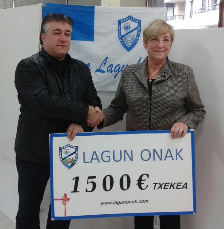 Lagun Onak futbol taldeko Gabon otarrak badu sariduna