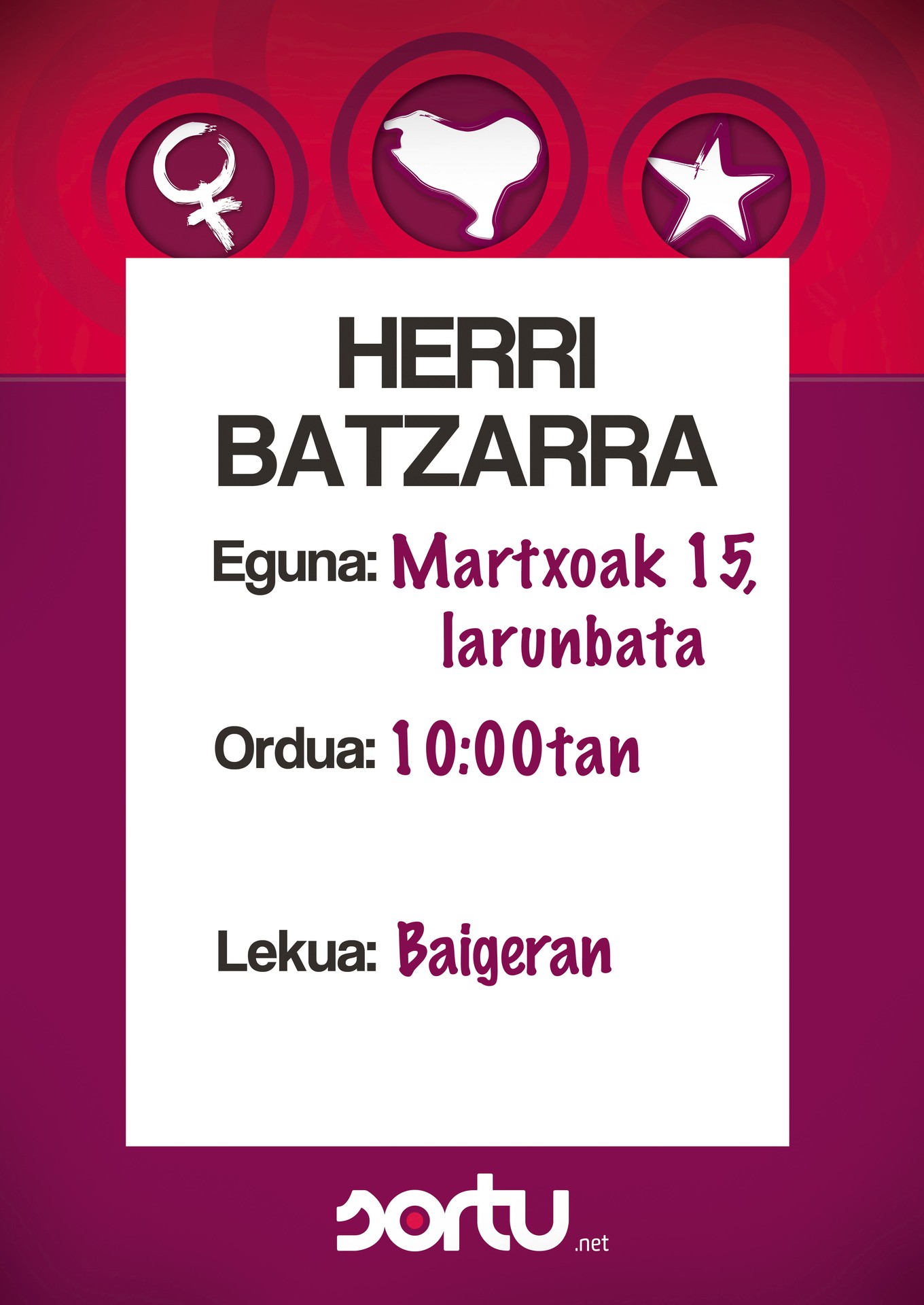 Herri batzarra egingo dugu zapatuan