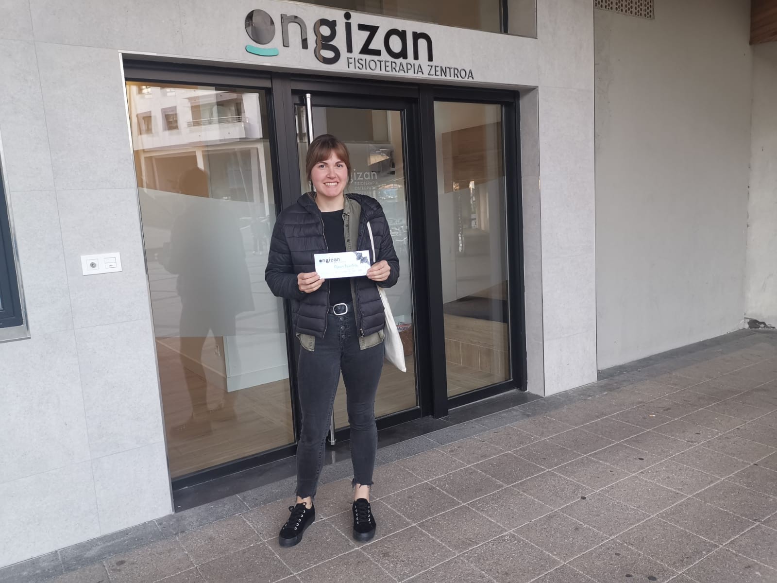 Zozkatu dugu Ongizan fisioterapiak emandako bonoa