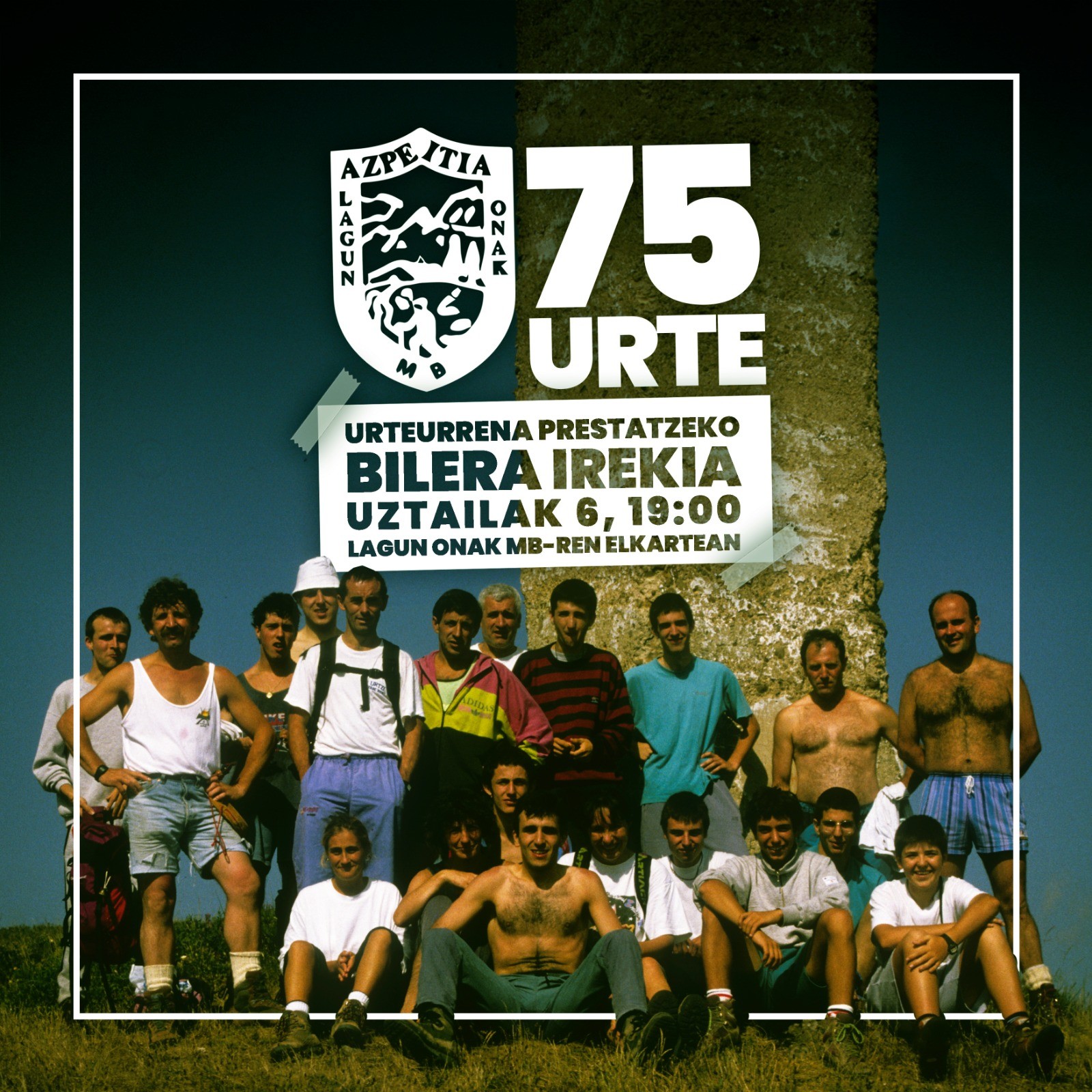 75. urteurrena prestatzeko bilera irekia deitu du Lagun Onak MBk