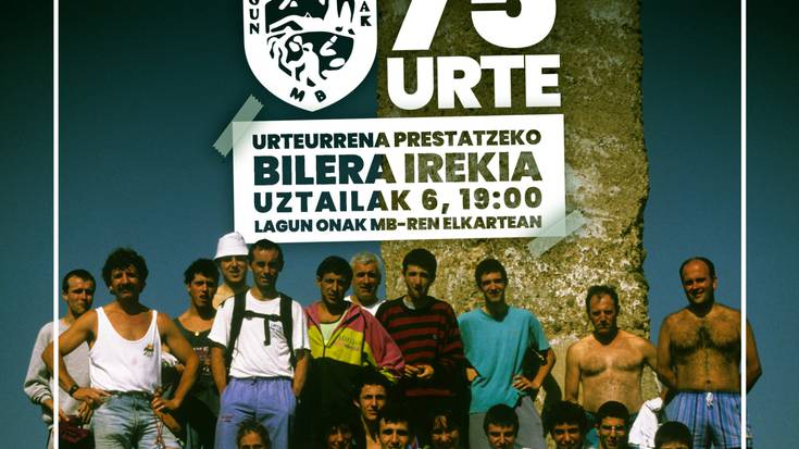 75. urteurrena prestatzeko bilera irekia deitu du Lagun Onak MBk