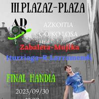 III. Plazaz Plaza txapelketaren finala