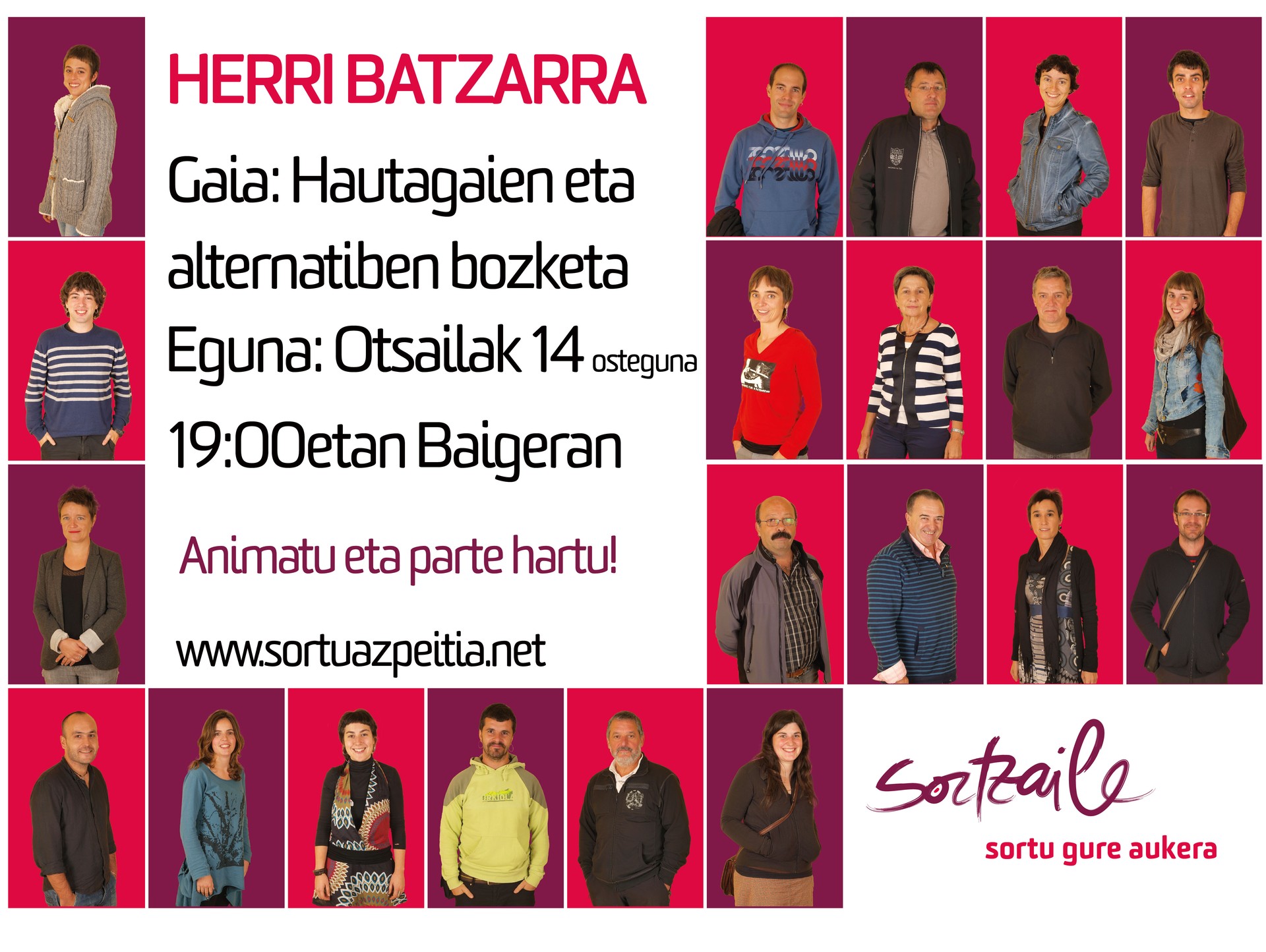 Gaur arratsaldean batzarra burutuko da ...