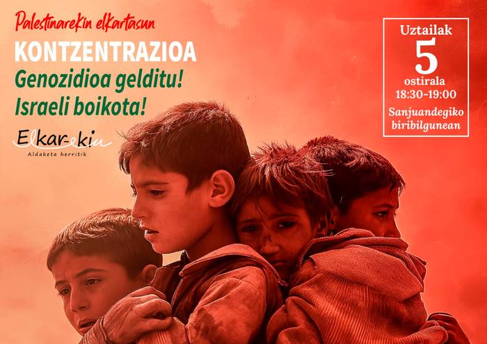 Elkarretaratzea Palestinaren alde
