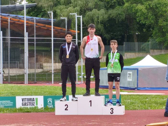 Ibai Maiz atleta, Euskadiko Txapelketan txapeldunorde