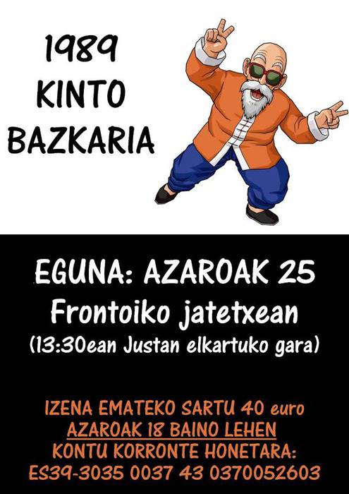 1989an jaiotakoen bazkaria azaroaren 25ean