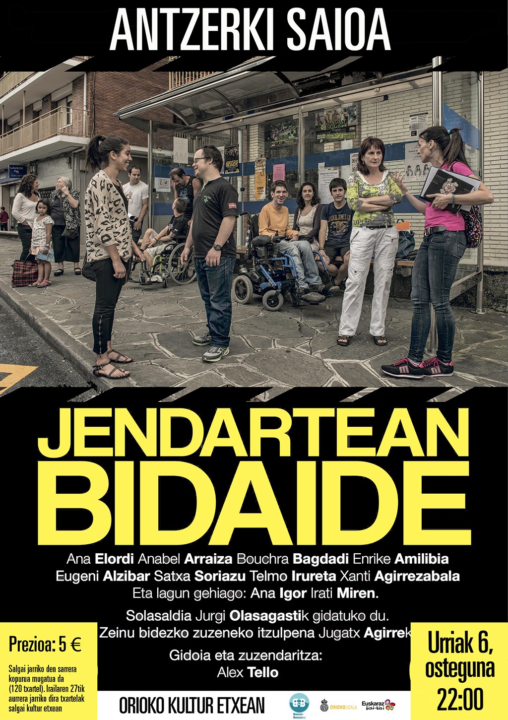 'Jendartean bidaide' antzezlana