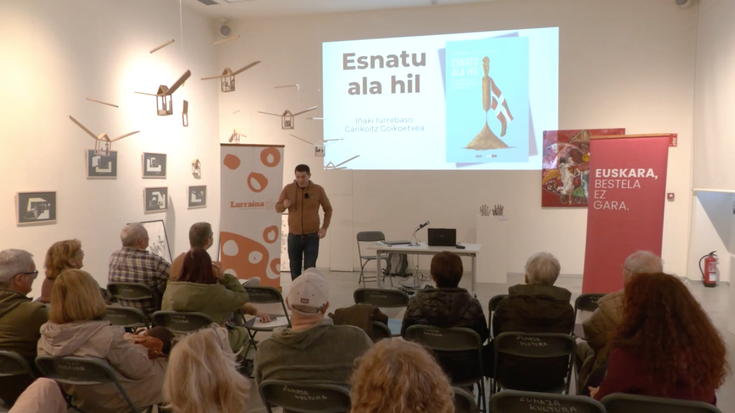 Euskararen egoeraz jardun du Garikoitz Goikoetxeak