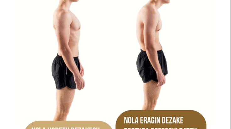 Postura aldaketek bizkarrezurrean sor ditzaketen arazoei buruzko hitzaldia