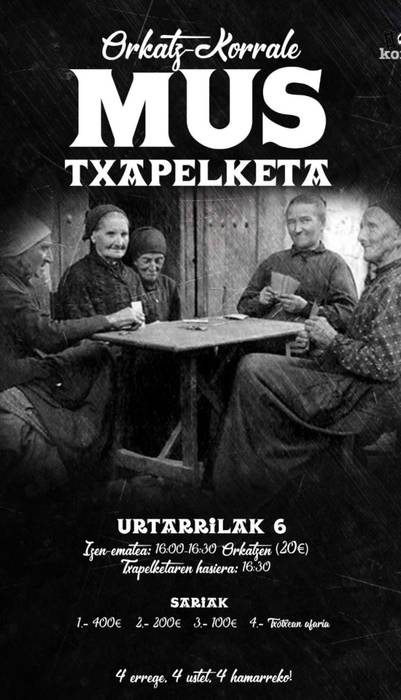 Orkatz-Korrale mus txapelketa