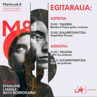 Martxoaren 8an, tailerra eta elkarretaratzea