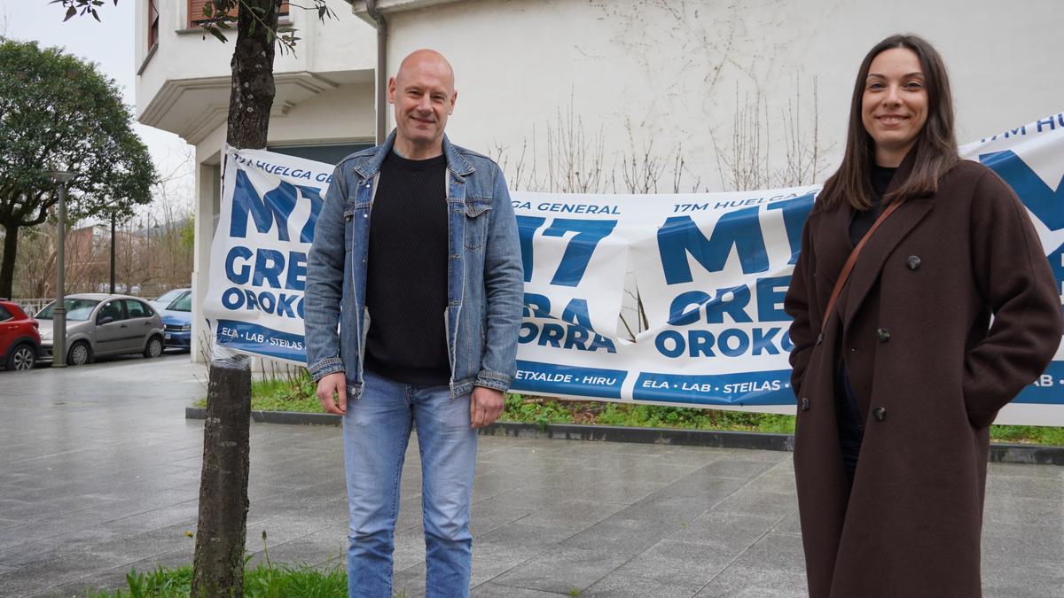 Nerea Sainz eta Andoni Murga: "Gero eta nabarmenagoa da langileon pobretzea"