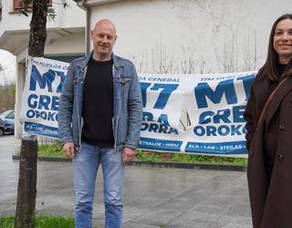 Nerea Sainz eta Andoni Murga: "Gero eta nabarmenagoa da langileon pobretzea"