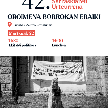 Pasaiako sarraskiaren 42. urteurrena