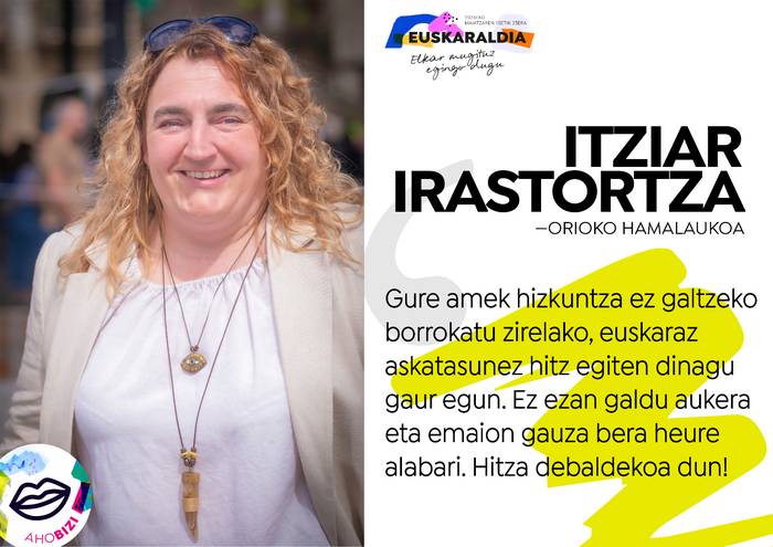 Orioko hamalaukoa: Itziar Irastortza