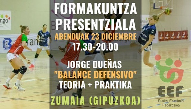Goi mailako eskubaloi formazio saioa izango da 23an Zumaian