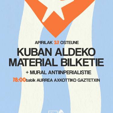 Kubaren aldeko material bilketa eta mural margoketa