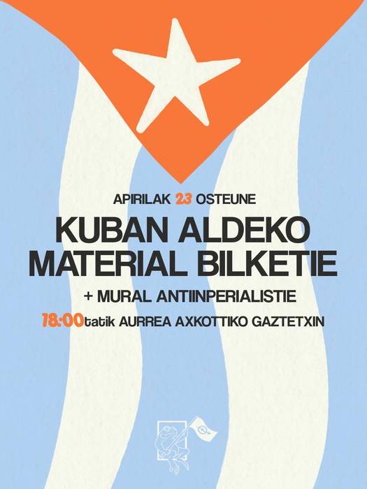 Kubaren aldeko material bilketa eta mural margoketa