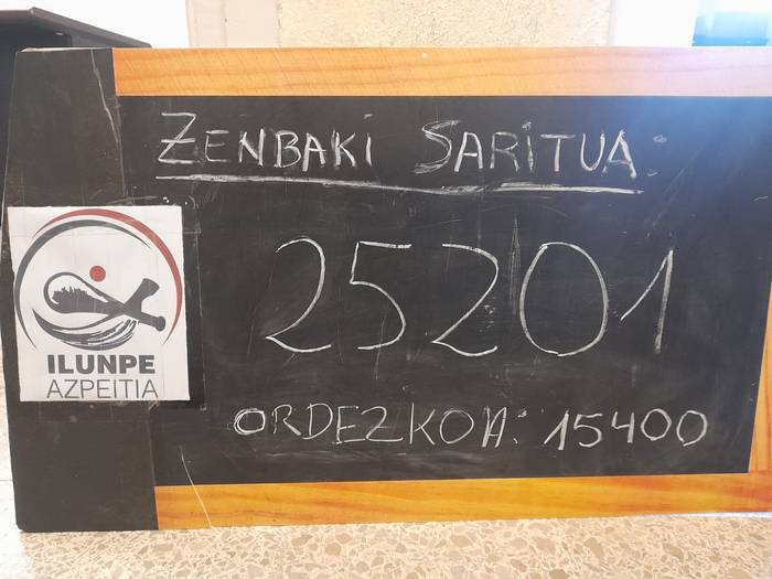 25.201 izan da Ilunpe pilota elkartearen zozketako zenbaki sariduna