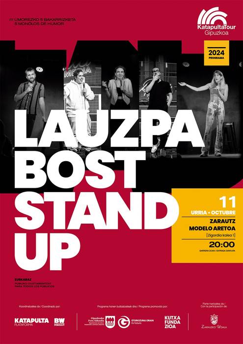 Emanaldia: Lauzpabost Stand Up bakarrizketak