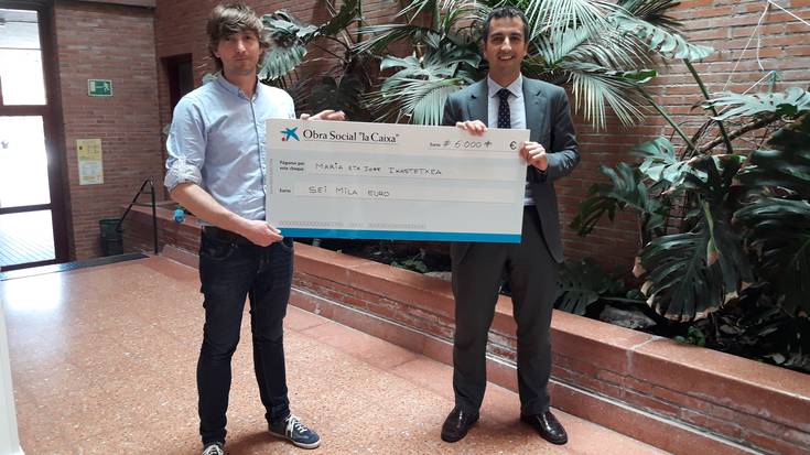 La Caixako Gizarte Ekintzaren 6.000 euro jaso ditu Maria eta Jose ikastetxeak