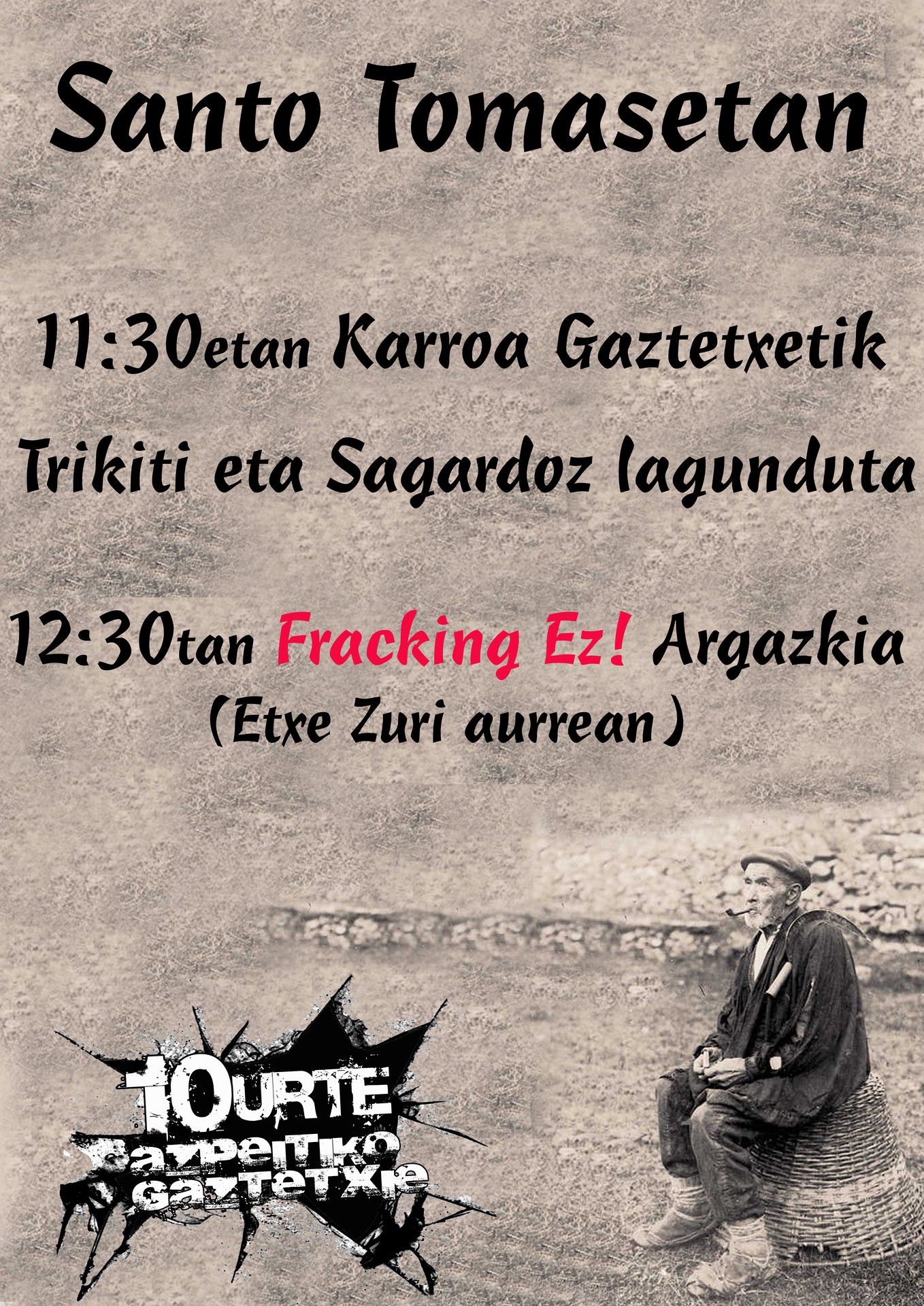 Gaztetxetik karroa aterako dugu urtero legez