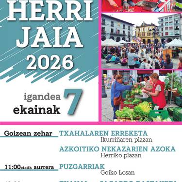 Herri jaia: txahal eta sagardo dastaketa