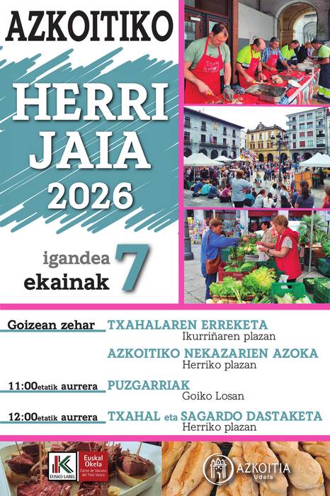 Herri jaia: txahal eta sagardo dastaketa