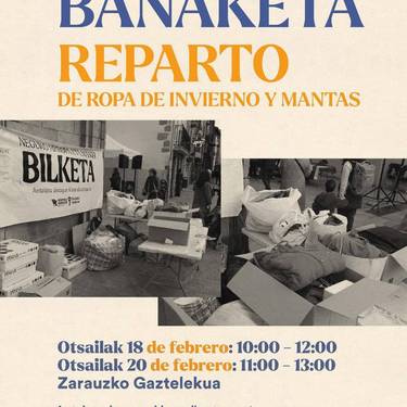 Neguko arropa eta manta banaketa