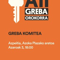 Bilera: greba orokorra antolatzeko komitea
