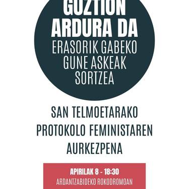 Aurkezpena: San Telmo jaietarako protokolo feministaren aurkezpena