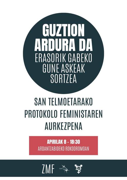 Aurkezpena: San Telmo jaietarako protokolo feministaren aurkezpena