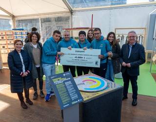 Izarraitz Lanbide Heziketako ikasle talde baten proiektua saritu dute 'Ekonomia zirkularra modelatzen' erakusketan