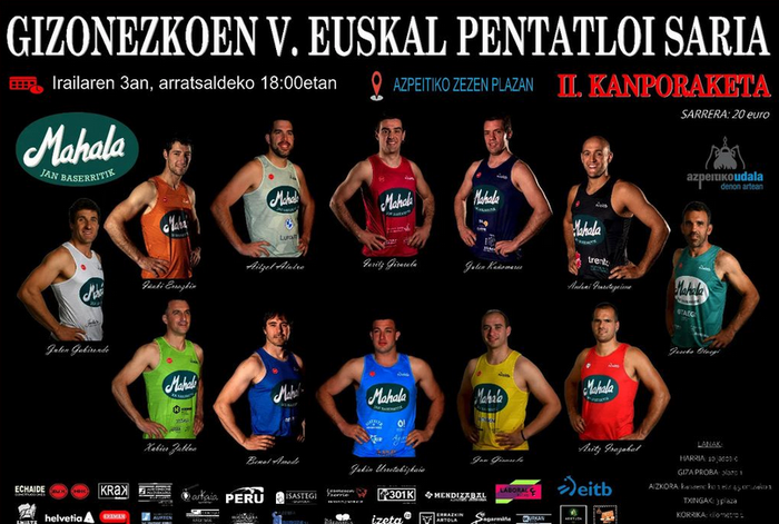 Gizonezkoen V. Euskal Pentatloi Saria, bigarren kanporaketa