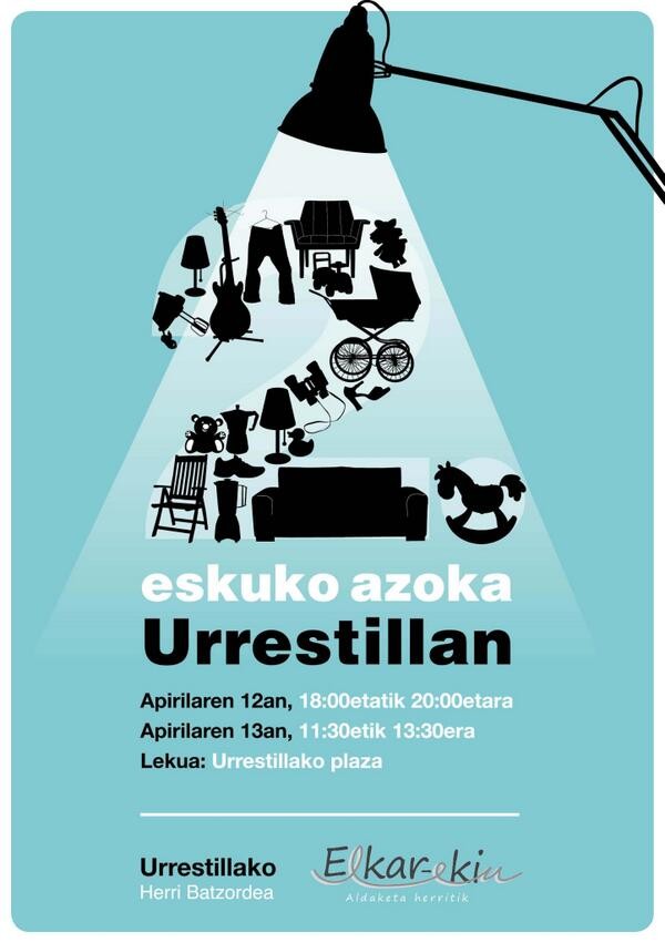 Bigarren eskuko azoka izango da asteburuan Urrestillan