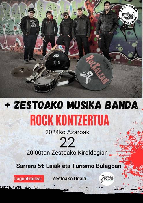 Kontzertua: Rockalean eta Zestoako Musika Banda