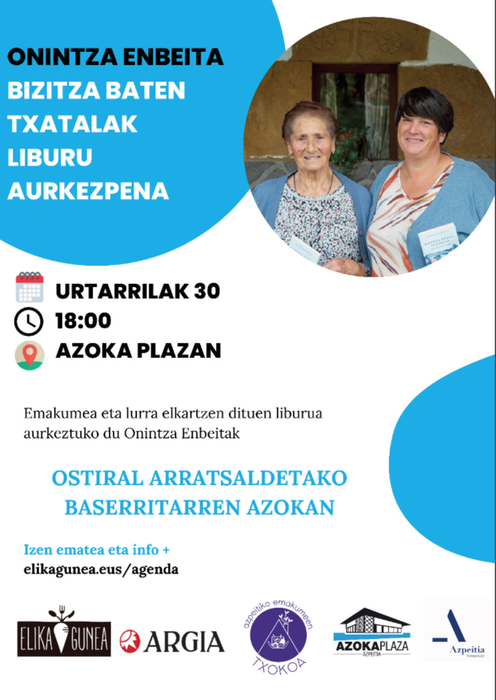 'Bizitza baten txatalak' liburuaren aurkezpena