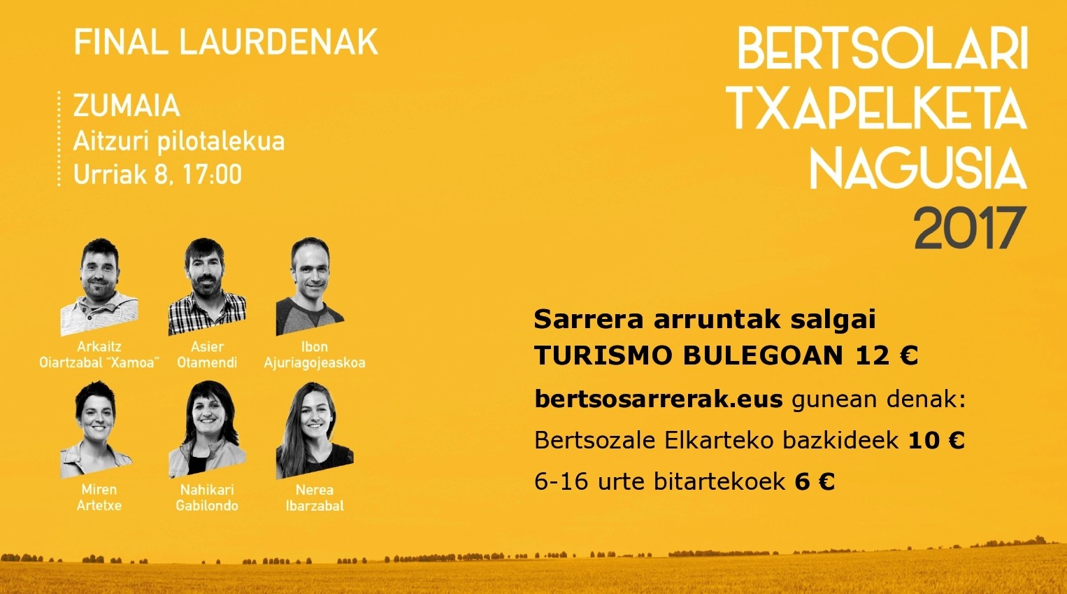 Sarrerak turismo bulegoan salgai