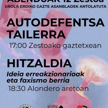 Autodefentsa tailerra eta hitzaldia