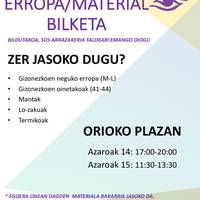 Bilketa: neguko arropa eta material bilketa, Iriki Begik antolatuta