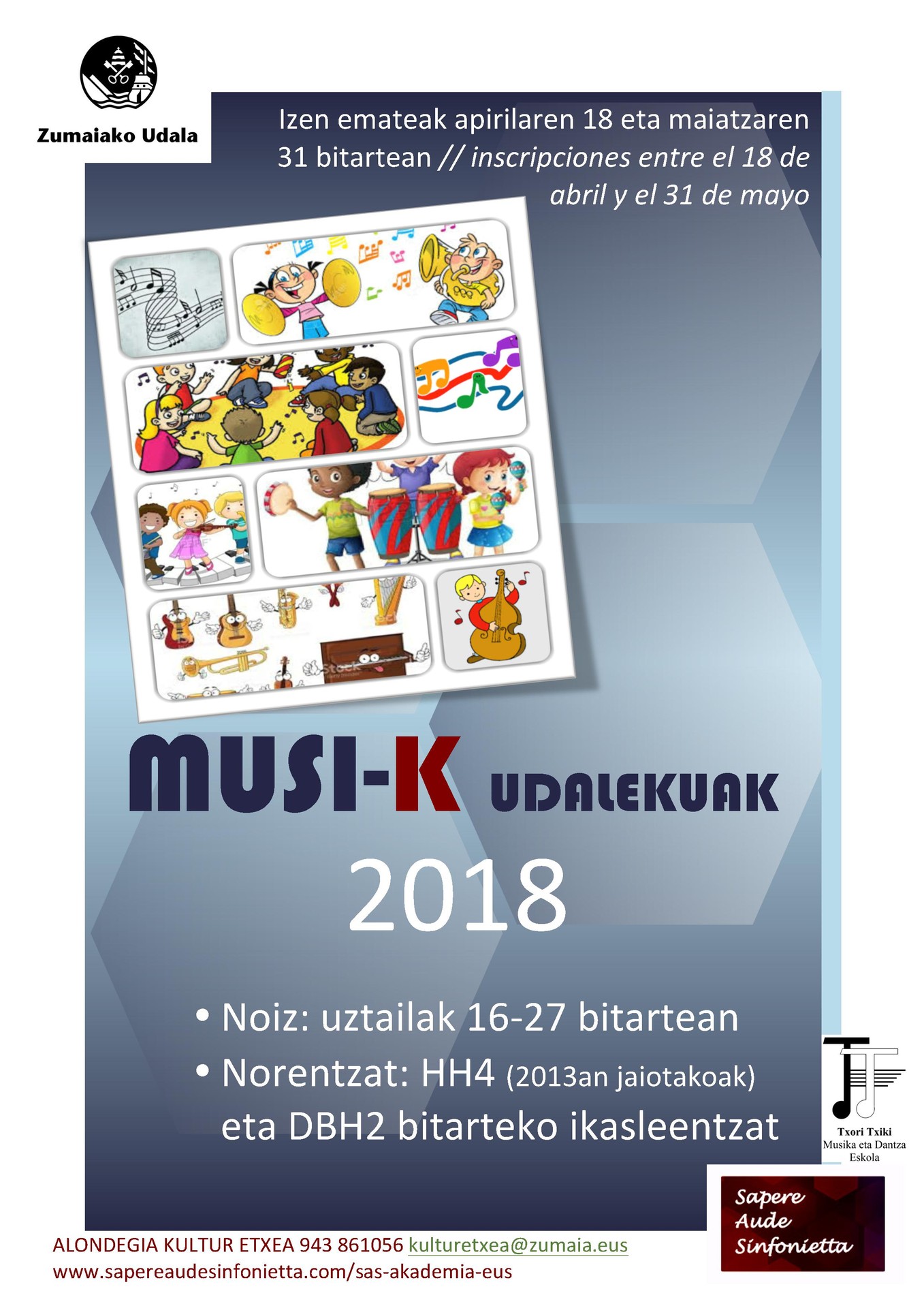 Musi-K udalekuen informazio bilera izango da datorren astean