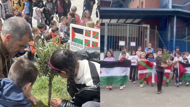 Nakba egunez eta Palestina gogoan, olibondoak ikastetxeetan